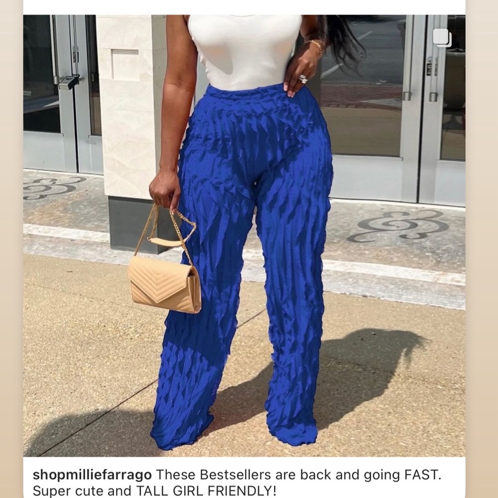 Sexy SEE THROUGH ruffled pants